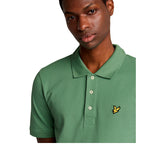 Plain Polo Shirt smoke green | Boscaini Scarpe