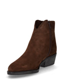 Stivaletto in pelle con zip marrone | Boscaini Scarpe