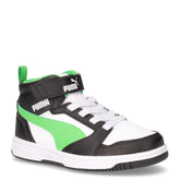 Rebound v6 mid sneaker in ecopelle bambino nero verde bianco - Scarpe Bambino | Boscaini Scarpe