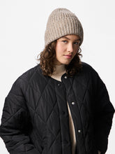 Cappello con risvolto in maglia a coste toasted coconut | Boscaini Scarpe