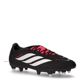 Predator league FG 5701140737935<BR>scarpa da calcio in tessuto sintetico con tacchetti nero rosso | Boscaini Scarpe
