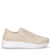 Cielo 1 SLIP&GO sneaker in tessuto tapioca bianco | Boscaini Scarpe