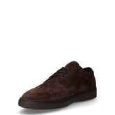 Stringata sportiva in pelle scamosciata pepe | Boscaini Scarpe