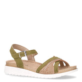 Sandalo in ecoeplle verde | Boscaini Scarpe