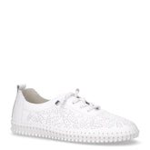 Sneaker in pelle traforata bianco | Boscaini Scarpe