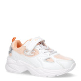 Countless Evolve sneaker in tessuto ed ecopelle bambina bianco pesca argento | Boscaini Scarpe