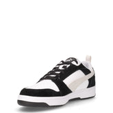 Rebound v6 Low sneaker in pelle ed ecopelle nero bianco grigio | Boscaini Scarpe