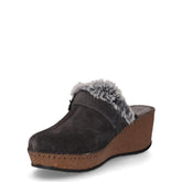 Ciabatta con zeppa seppia grigio | Boscaini Scarpe