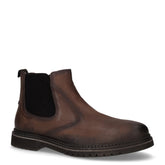 Polacchino con zip laterale in ecopelle marrone | Boscaini Scarpe