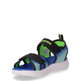 Sandalo in ecopelle blu nero | Boscaini Scarpe