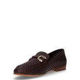 Mocassino in pelle con staffa cacao | Boscaini Scarpe