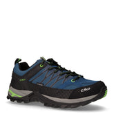 Rigel Low scarpa da trekking in pelle e tessuto blu maiolica cactus | Boscaini Scarpe