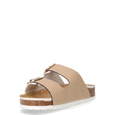Ciabatta aperta in ecopelle sabbia | Boscaini Scarpe
