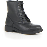 Stivaletto stringato con zip nero - Donna | Boscaini Scarpe