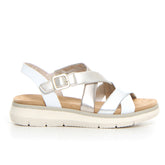 Sandalo bianco argento oro | Boscaini Scarpe