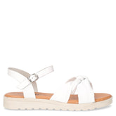 Sandalo in pelle bianco | Boscaini Scarpe