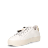 Katy Leather sneaker in pelle ed ecopelle bianco | Boscaini Scarpe