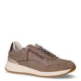 Bulmya sneaker in pelle ed ecopelle taupe grigio talpa | Boscaini Scarpe