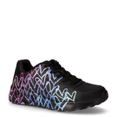 Uno Lite Metallic Joy sneaker in ecopelle ragazza nero multicolor | Boscaini Scarpe