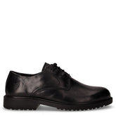 Stringata in pelle nero | Boscaini Scarpe