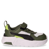Trinity 2 sneaker in tessuto e ecopelle bianco verde nero | Boscaini Scarpe