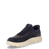 Spherica sneaker in tessuto e pelle navy avio | Boscaini Scarpe
