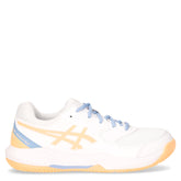 Gel-Dedicate 8 scarpa da padel in ecopelle ragazzo bianco arancione | Boscaini Scarpe