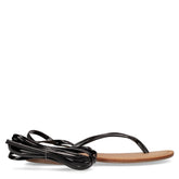 Sandalo infradito con laccetti black | Boscaini Scarpe