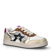 Sneaker in ecopelle e tessuto bambina multicolor | Boscaini Scarpe