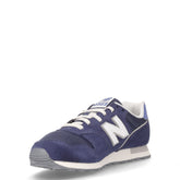 373 sneaker in pelle e tessuto navy blu | Boscaini Scarpe