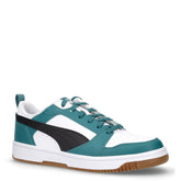 Rebound 6 Low sneaker in ecopelle verde bianco nero | Boscaini Scarpe