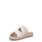 Ciabatta con strappi in tessuto ghiaccio | Boscaini Scarpe