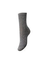 Calzini glitterati in tessuto grigio argento | Boscaini Scarpe