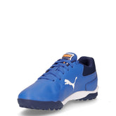 Truco III jr scarpa da calccetto da bambino in ecopelle blu bianco | Boscaini Scarpe