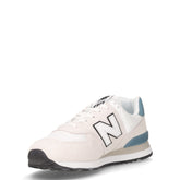 574 sneaker in pelle e tessuto off white | Boscaini Scarpe