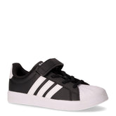 STREETTALK EL C sneakers in ecopelle con strappo e lacci nero bianco | Boscaini Scarpe