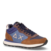 Tom 2.0 Solid Mid sneaker in pelle e tessuto navy blu - SUN68 | Boscaini Scarpe