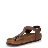 Kairo sandalo infradito in pelle mocca | Boscaini Scarpe