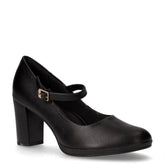 Décolleté in ecopelle con cinturino nero | Boscaini Scarpe