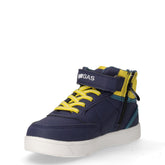 Jeb High LTX sneaker in ecopelle e tessuto bambino blu giallo | Boscaini Scarpe