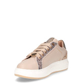 Sneaker in ecopelle con platform bianco beige | Boscaini Scarpe