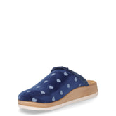 Ciabatta in tessuto blu | Boscaini Scarpe