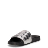 Adilette shower ciabatta di gomma nero argento | Boscaini Scarpe