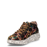 Nikito sneaker in pelle e tessuto nero | Boscaini Scarpe