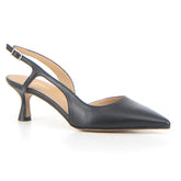 Décolleté slingback a punta nero nappa - Slingback | Boscaini Scarpe