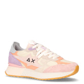 Starlight Multicolor Option sneaker in pelle e tessuto bianco panna rosa - SUN68 | Boscaini Scarpe