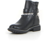 Stivaletto con zip bambina black | Boscaini Scarpe