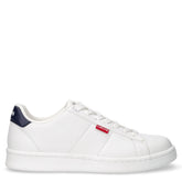 Bell sneaker in ecopelle bambino bianco navy | Boscaini Scarpe