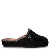 Ciabatta in tessuto con zeppa nero | Boscaini Scarpe