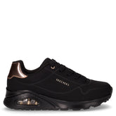 Uno Gen1 Shimmer Away sneaker in ecopelle nero | Boscaini Scarpe